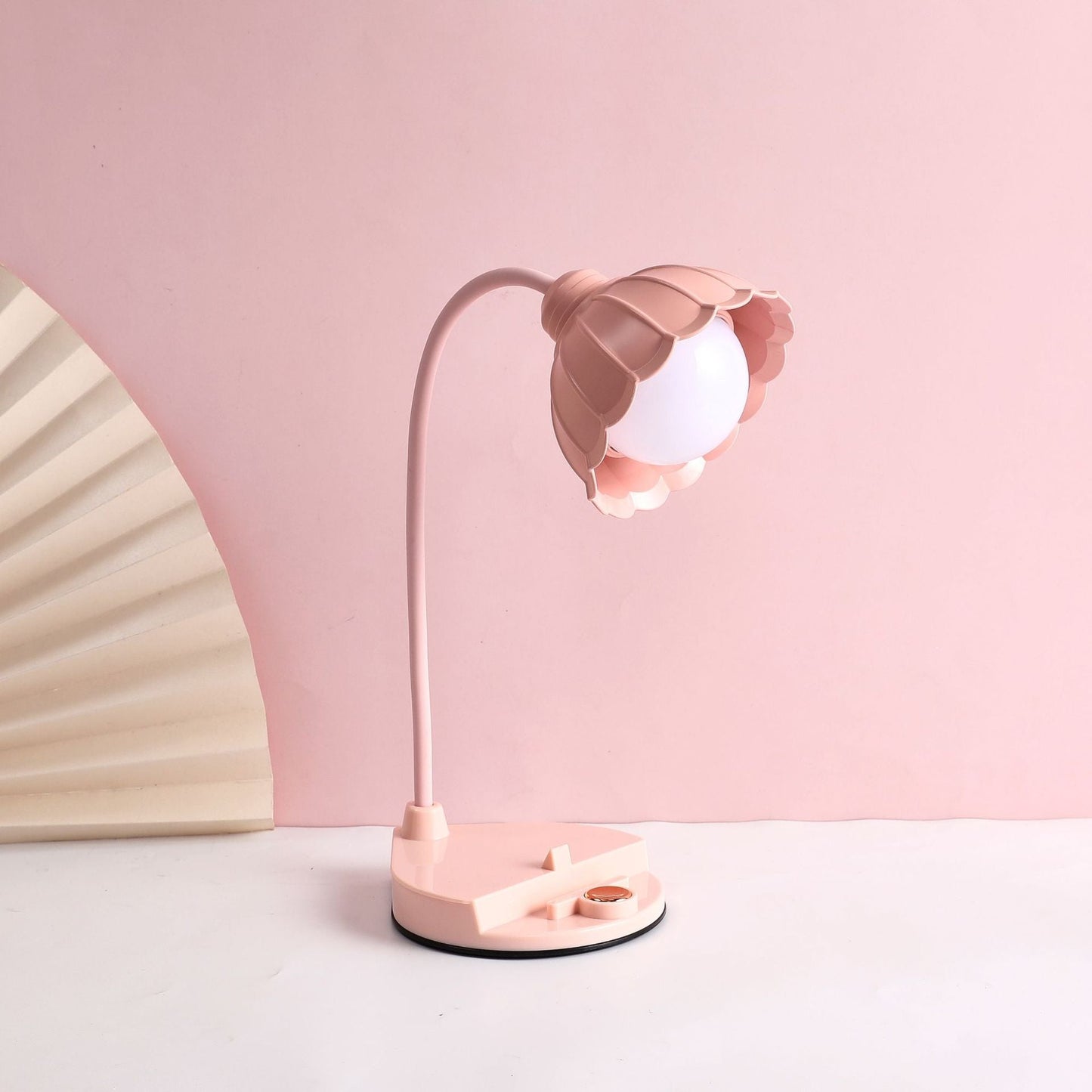 Oplaadbare LED-tafellamp – Touch Sensor-bloemontwerp met ABS & PP