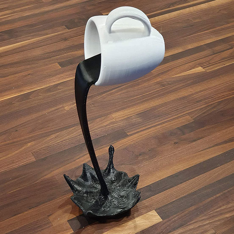 Artistiek CupO'Splash koffiesculptuur – speels decoratief accent voor koffieliefhebbers