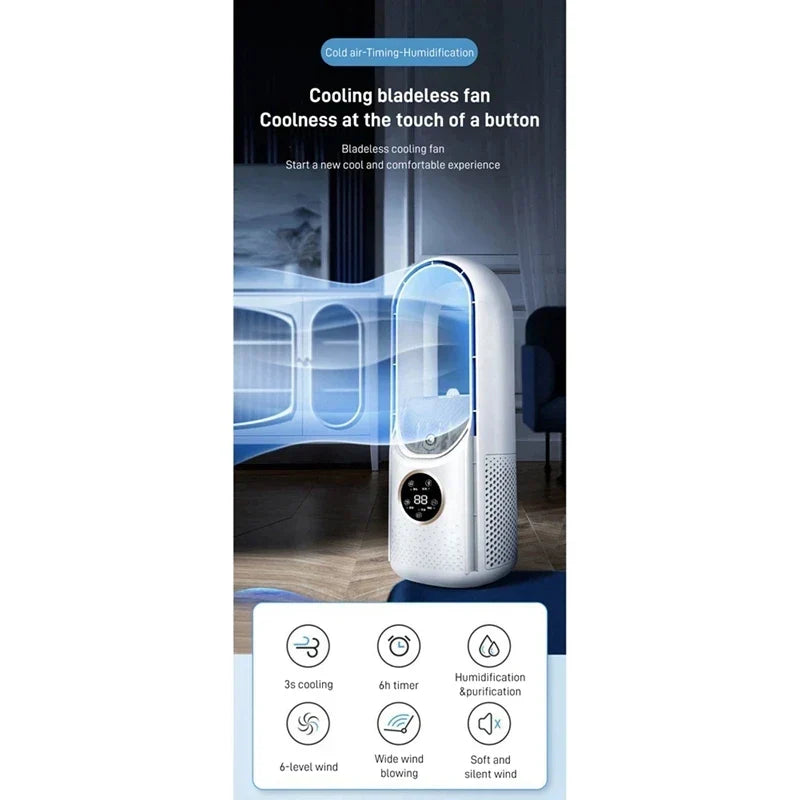 BreezeBlade – Draagbare, bladloze USB-bureauventilator