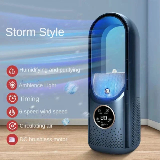 BreezeBlade – Draagbare, bladloze USB-bureauventilator