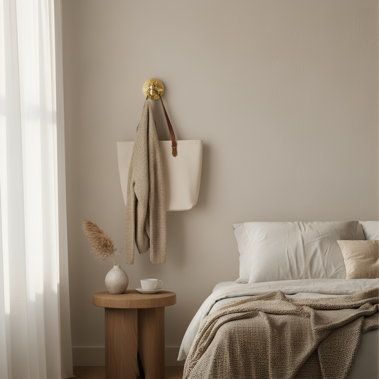 WildGleam | Massief messing wandhaken in de vorm van dierenkoppen – decoratieve haken voor jassen, hoeden en tassen