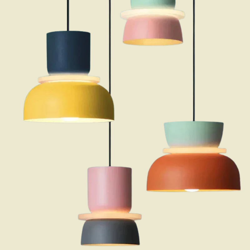 Moderne Scandinavische pastelkleurige hanglamp - Stijlvolle hanglamp