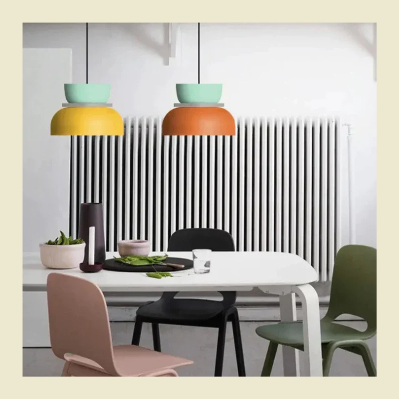 Moderne Scandinavische pastelkleurige hanglamp - Stijlvolle hanglamp