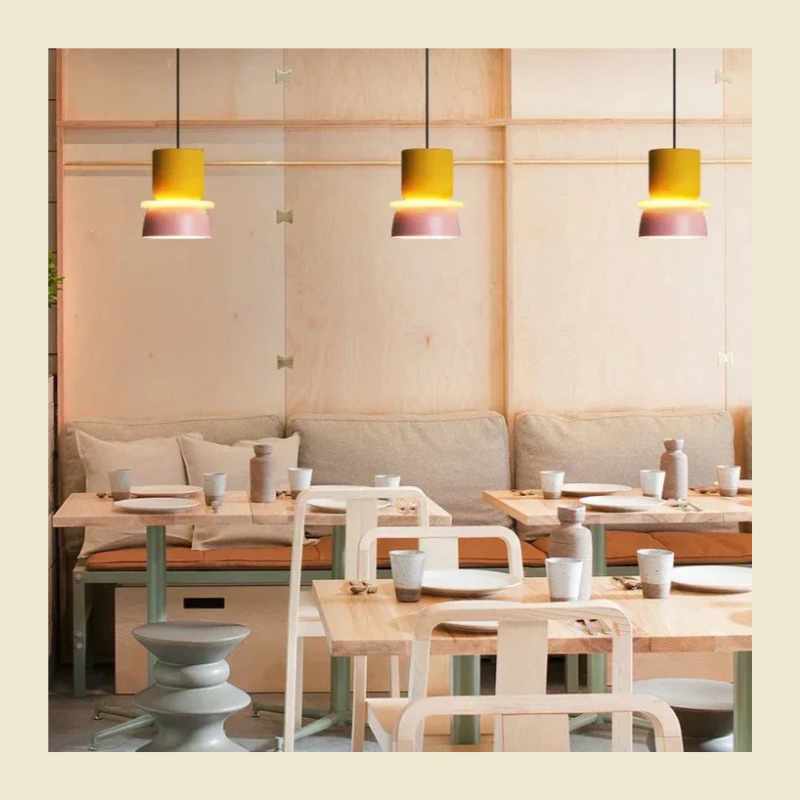 Moderne Scandinavische pastelkleurige hanglamp - Stijlvolle hanglamp