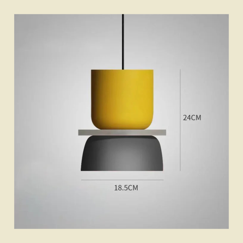 Moderne Scandinavische pastelkleurige hanglamp - Stijlvolle hanglamp