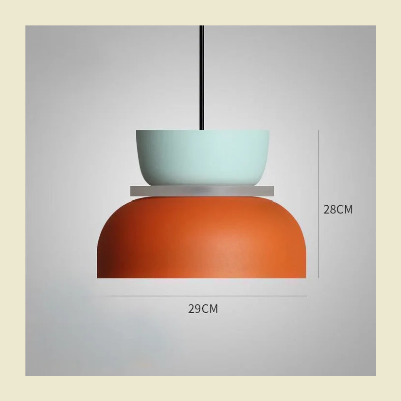 Moderne Scandinavische pastelkleurige hanglamp - Stijlvolle hanglamp