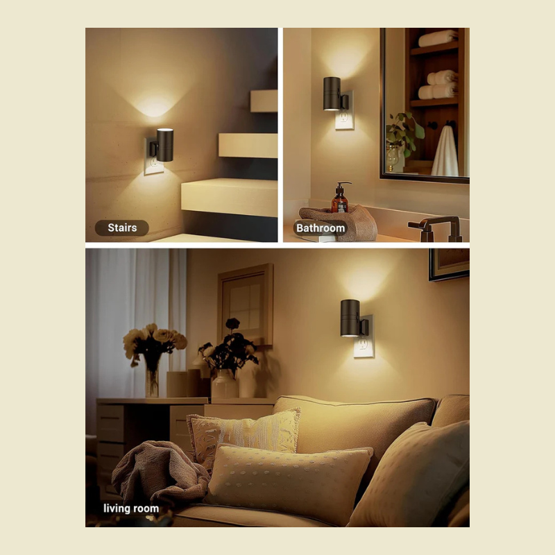 Verstelbare LED-nachtlamp met stekker - dimbare helderheid