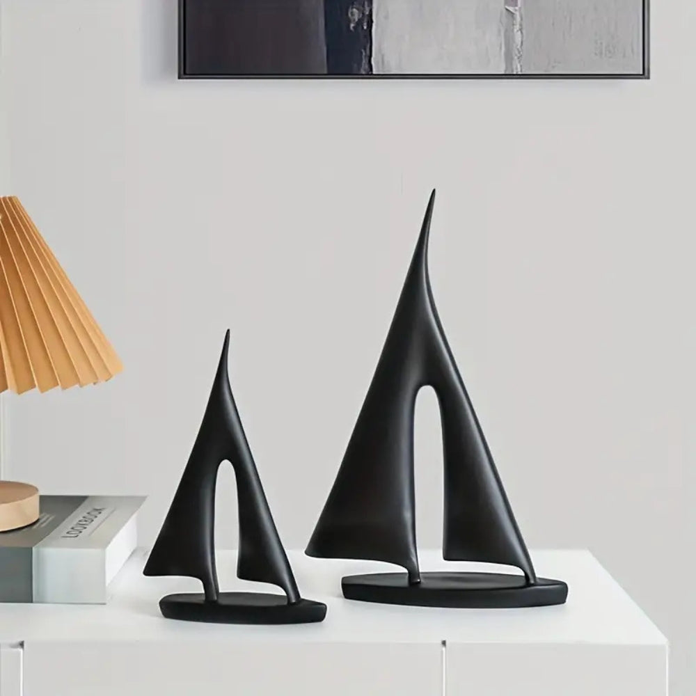 Strakke nautische zeilbootdecoratie – moderne elegantie in ontwerp