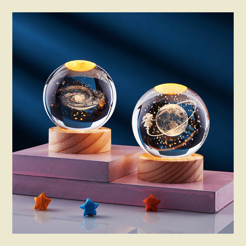 3D Kristallen Bollamp - Elegante Creatieve Lamp