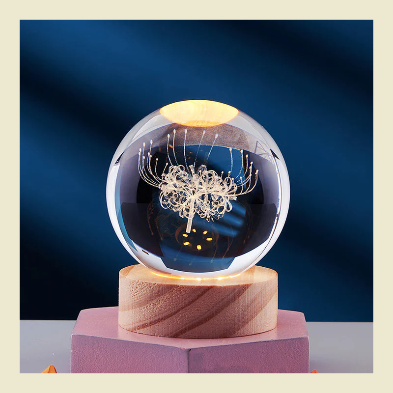 3D Kristallen Bollamp - Elegante Creatieve Lamp