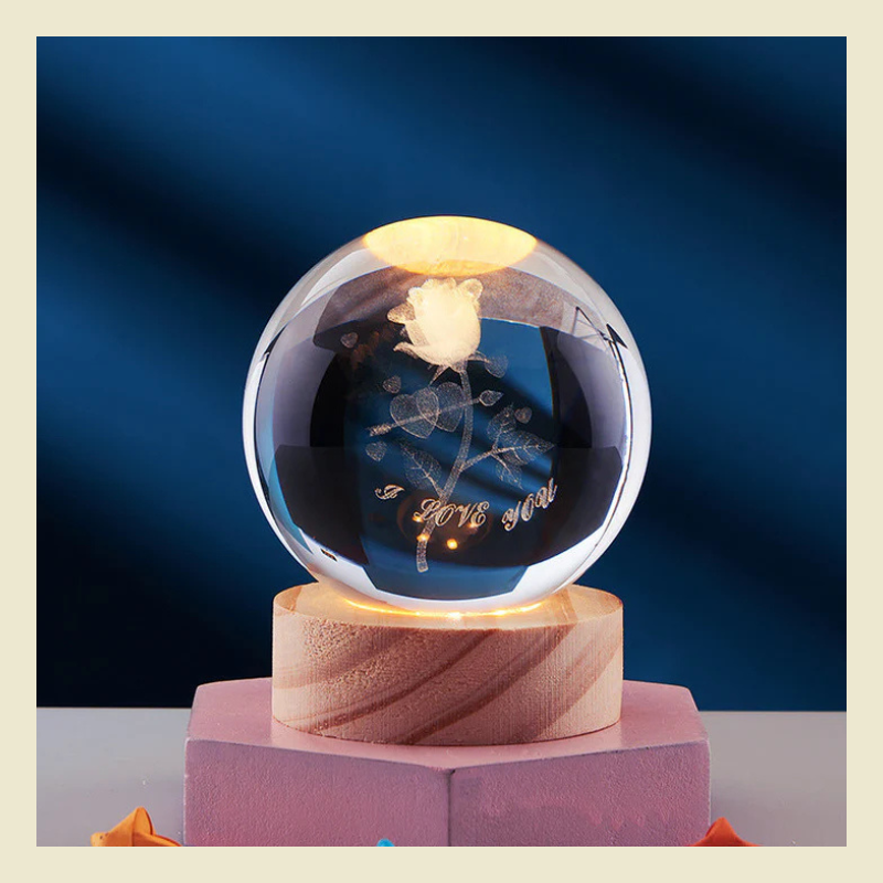 3D Kristallen Bollamp - Elegante Creatieve Lamp