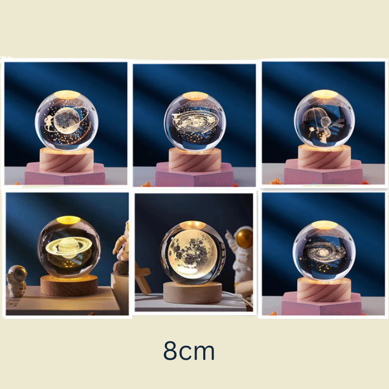3D Kristallen Bollamp - Elegante Creatieve Lamp