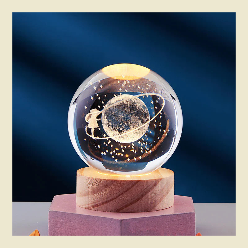 3D Kristallen Bollamp - Elegante Creatieve Lamp