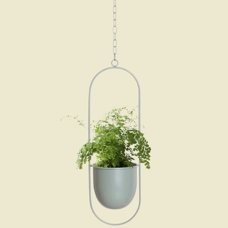 Moderne minimalistische wandplanter – elegant hangend plantenframe