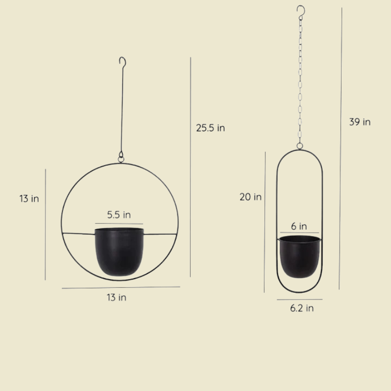 Moderne minimalistische wandplanter – elegant hangend plantenframe