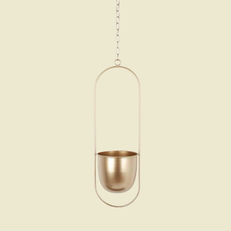 Moderne minimalistische wandplanter – elegant hangend plantenframe