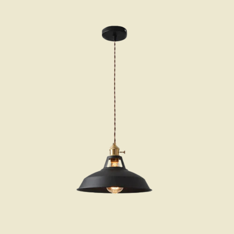 Pastelkleurige metalen hanglamp - vintage-geïnspireerde hanglamp
