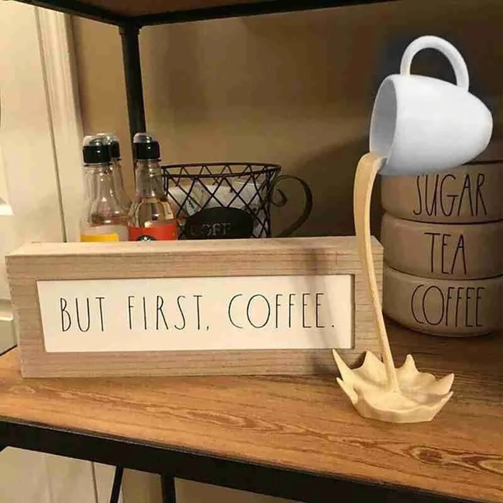 Artistiek CupO'Splash koffiesculptuur – speels decoratief accent voor koffieliefhebbers
