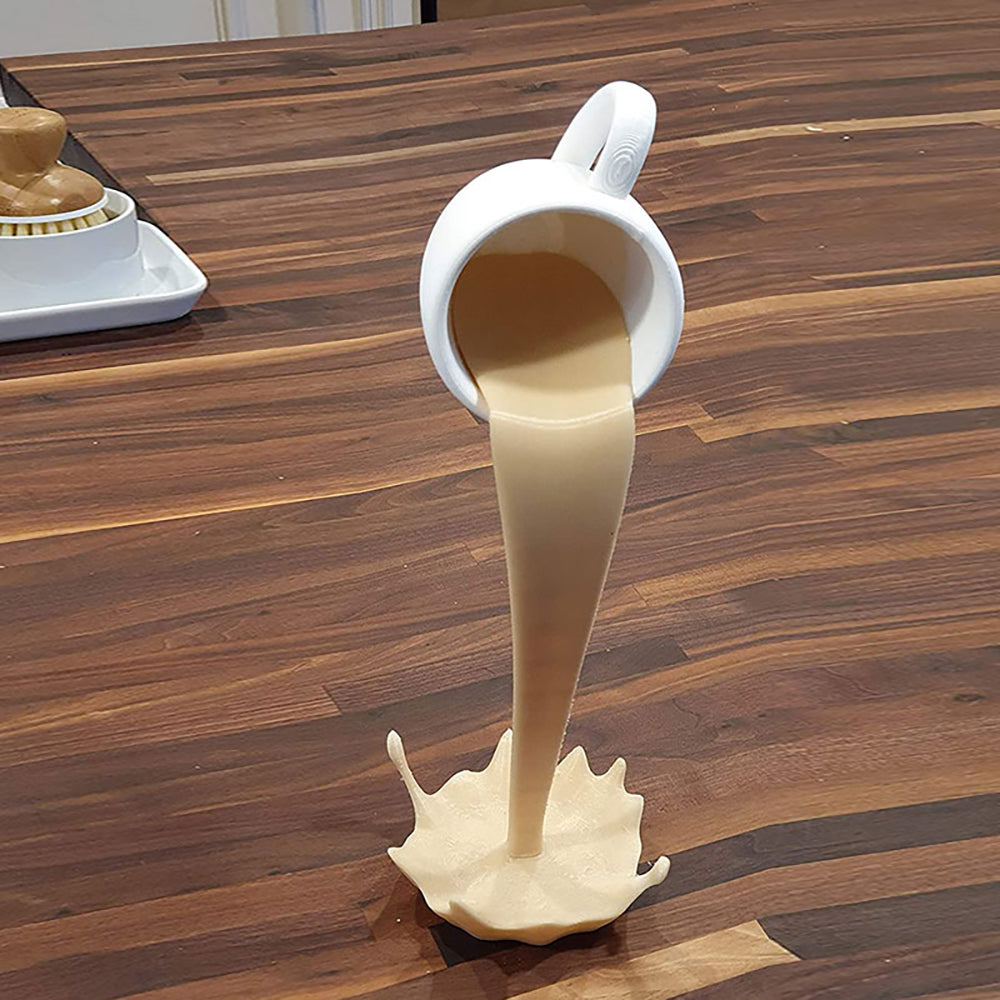 Artistiek CupO'Splash koffiesculptuur – speels decoratief accent voor koffieliefhebbers