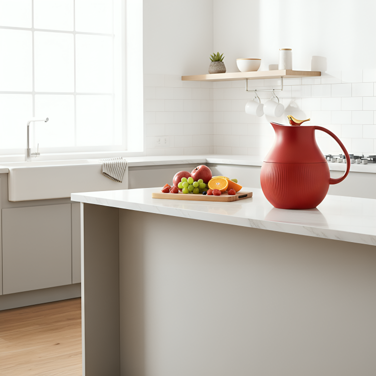 LumoCarafe | Grote capaciteit 950 ml roestvrijstalen vacuüm geïsoleerde kan – tafelmodel warmhoudpot