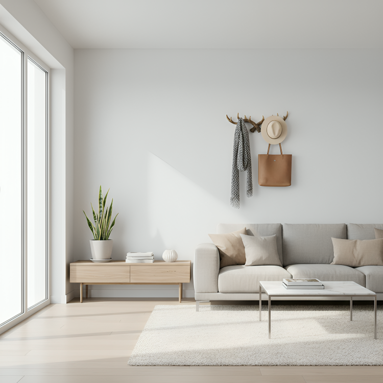 WildHook | Vintage jassenrek van gewei – Rustieke wandhaak van hertenhoorn voor jassen, hoeden en tassen