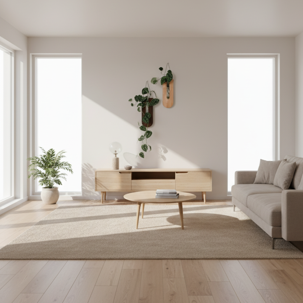 BloomCradle | Rustieke U-vormige houten wandplantenbak – Decoratieve wandbloemenhouder